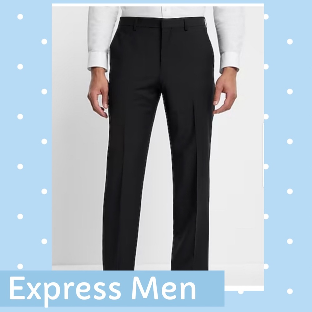 Express Producer Charcoal Dress Pants